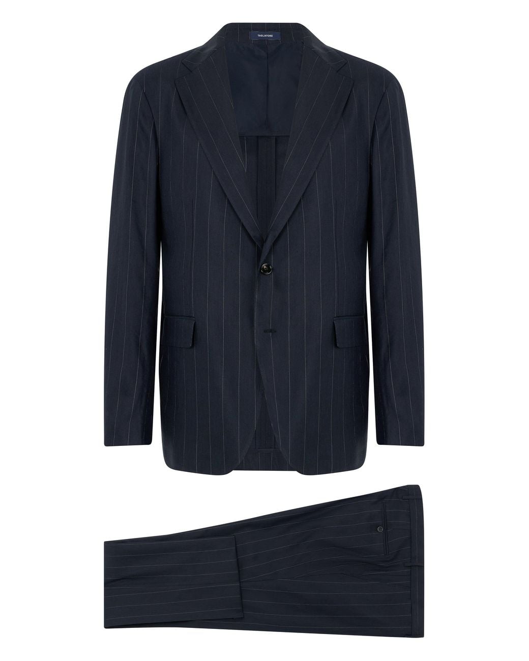 Tagliatore Blue Pinstriped Single-Breasted Blazer for men