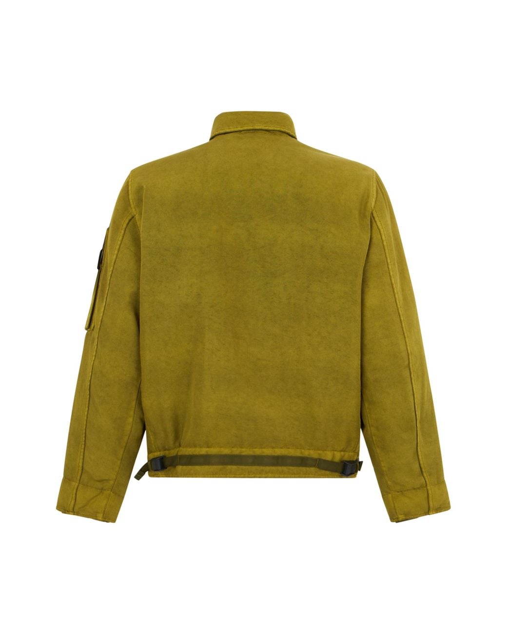 Stone Island Green Windbreaker With Logo for men