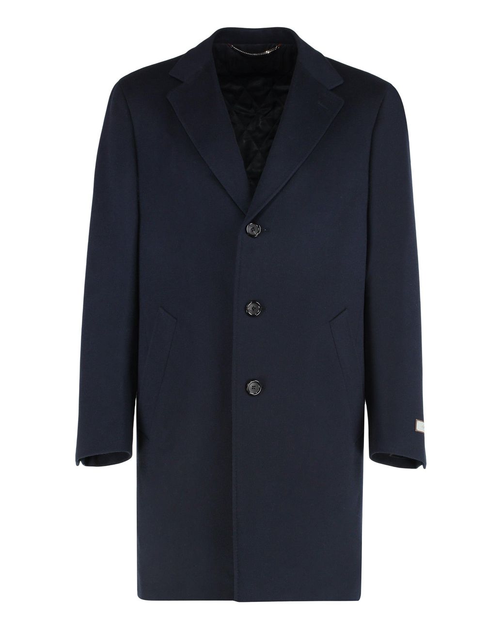 Canali Blue Wool Coat for men