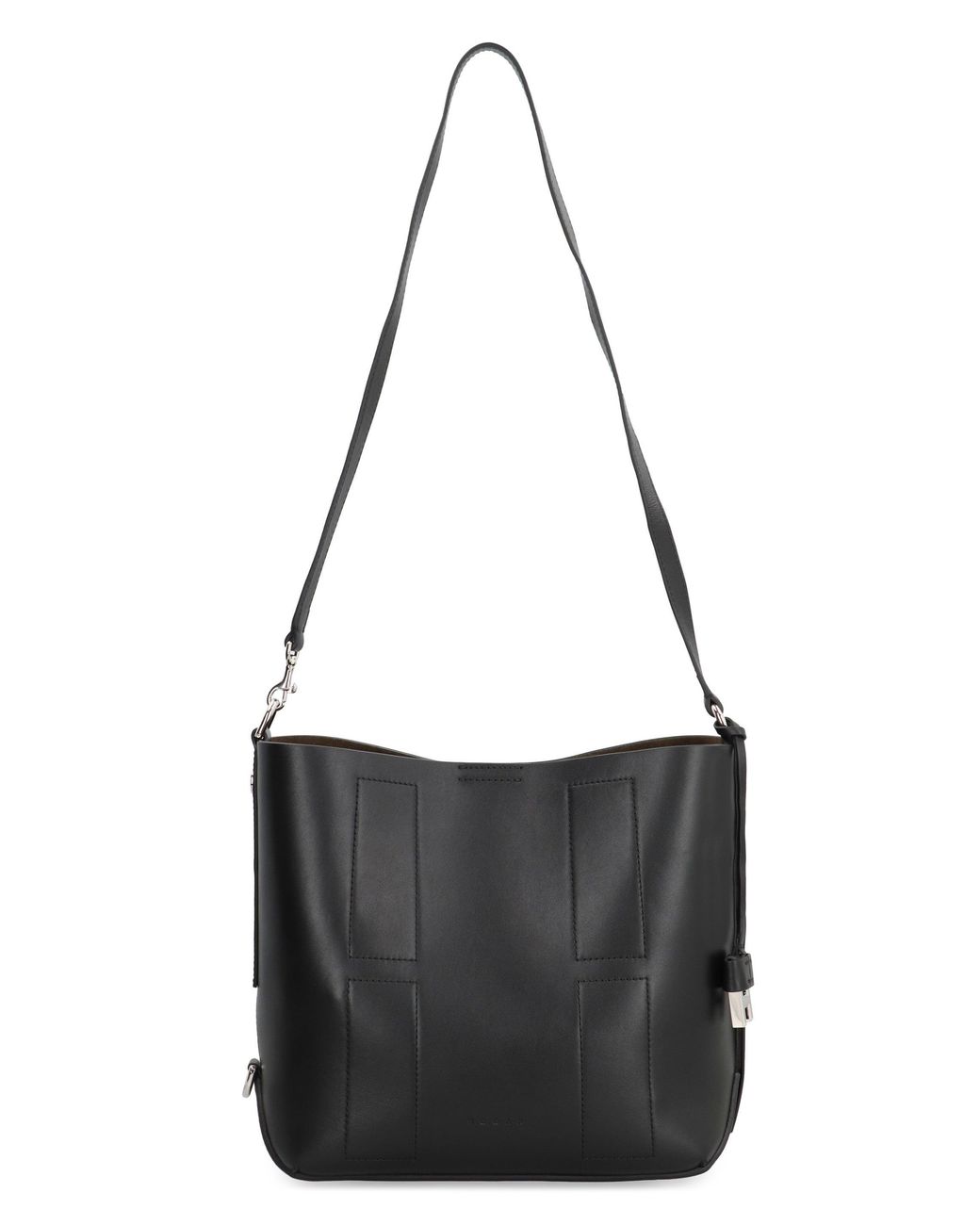Hogan Black Hocket Piccola Hobo Bag Calf Leather Shoulder