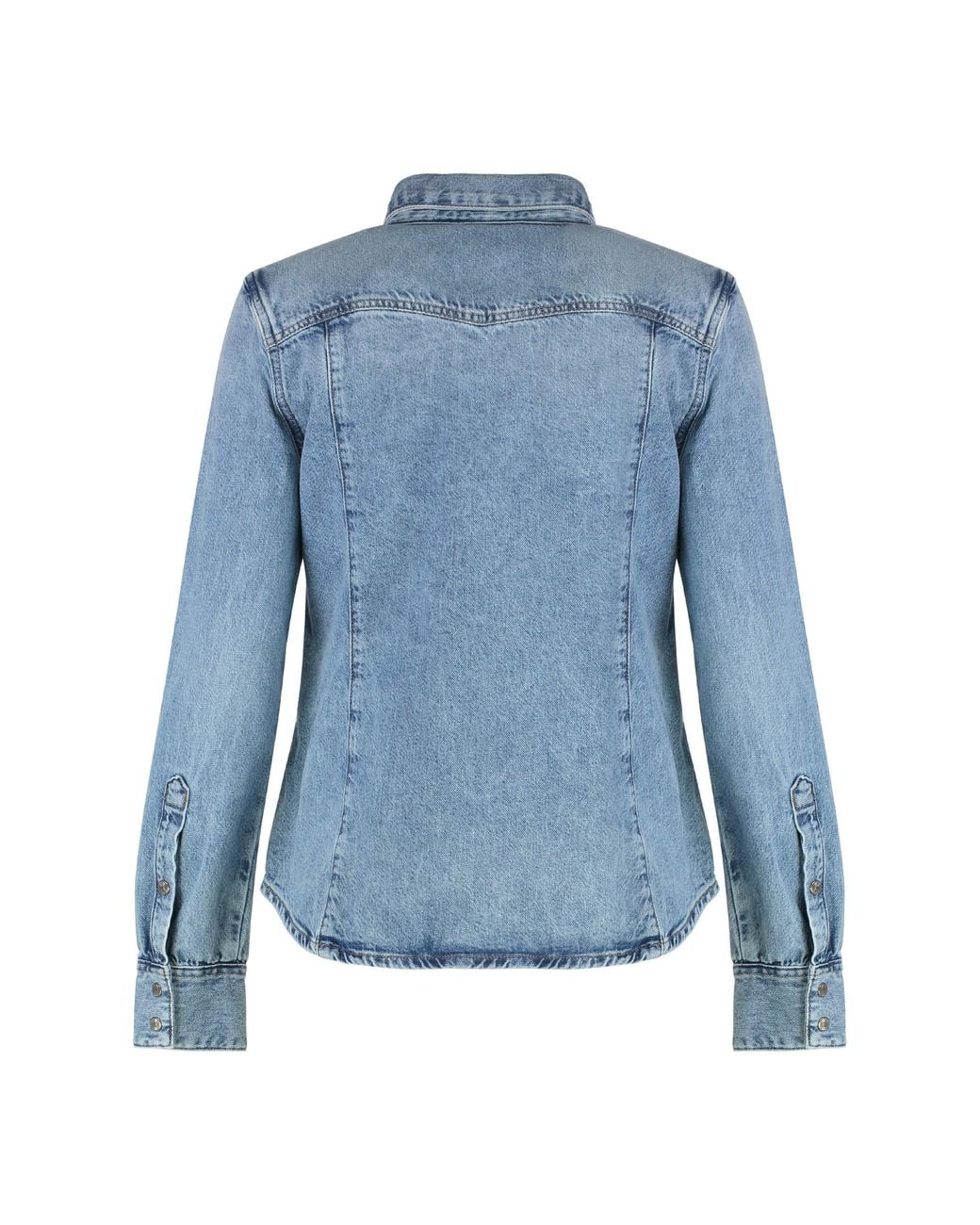 DIESEL Blue De-Waves Shirt Cotton