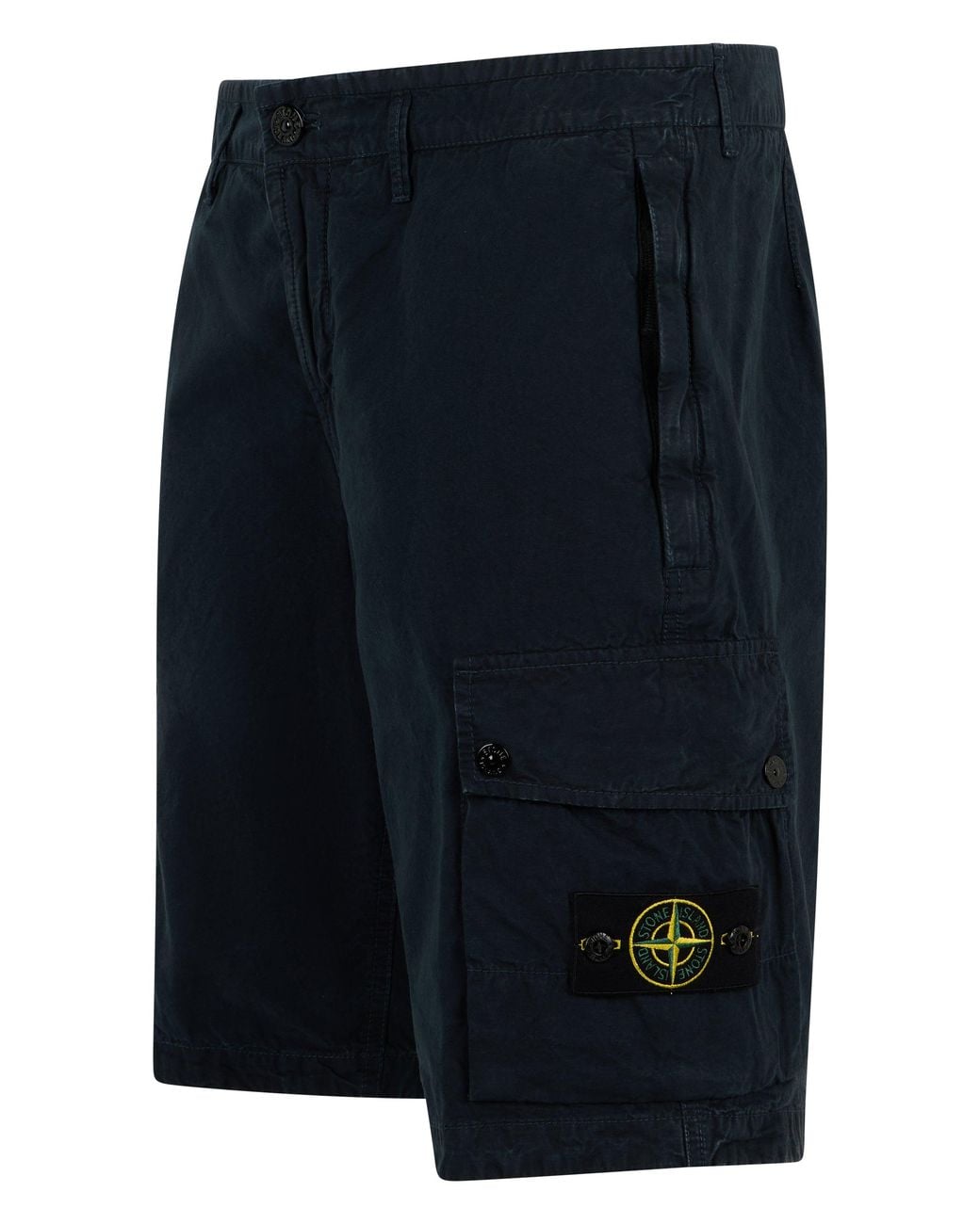 Stone Island Blue Cotton Bermuda Cargo for men