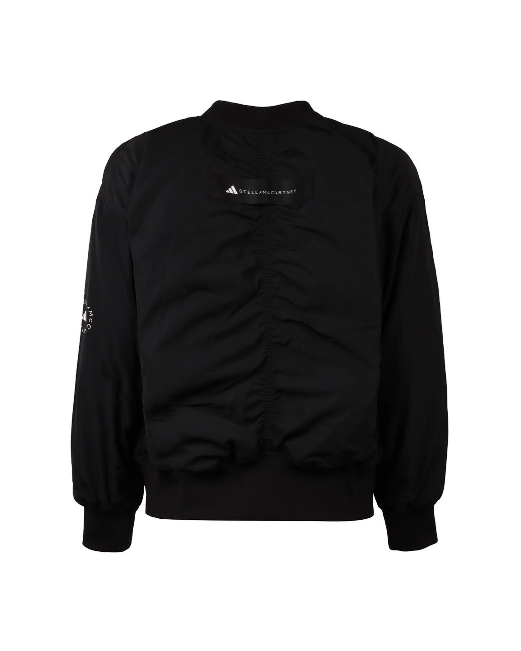 Adidas black nylon bomber jacket sale