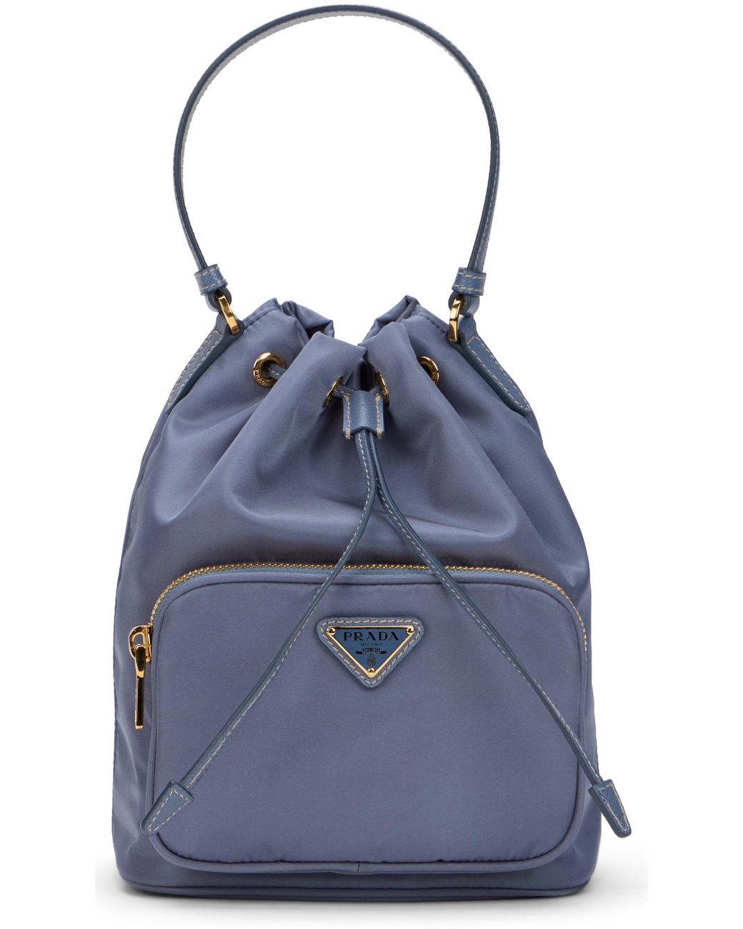 Borsa a Secchiello Duet di Prada in Blue