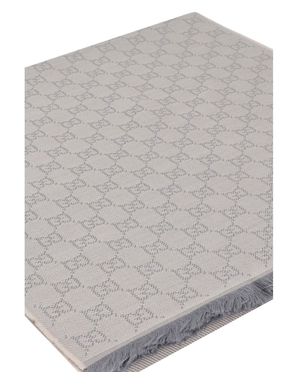Gucci Gray Wool Scarf Gg