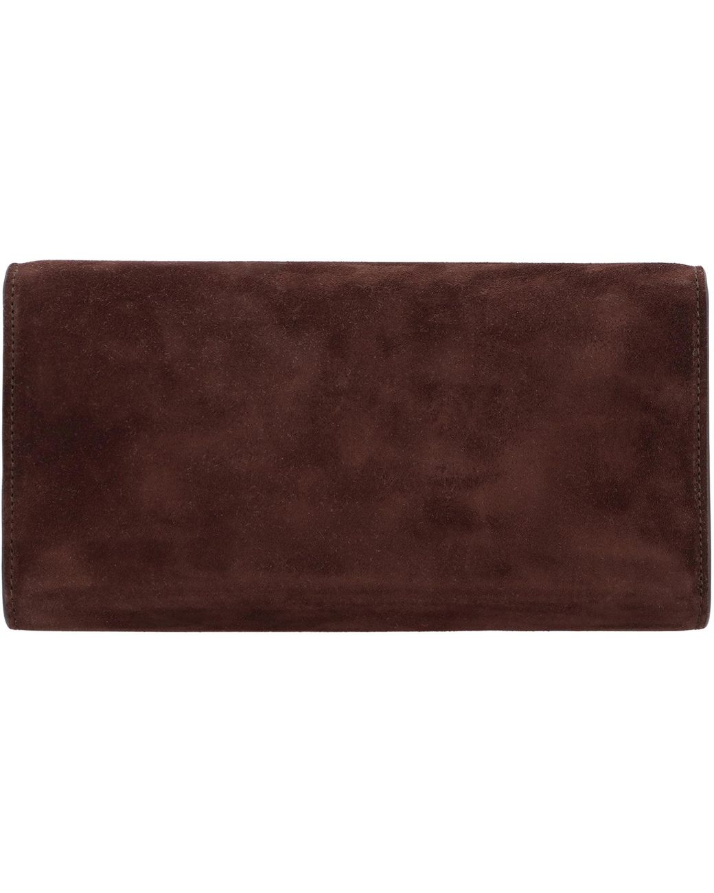 Jimmy Choo Brown Emmie Suede Clutch