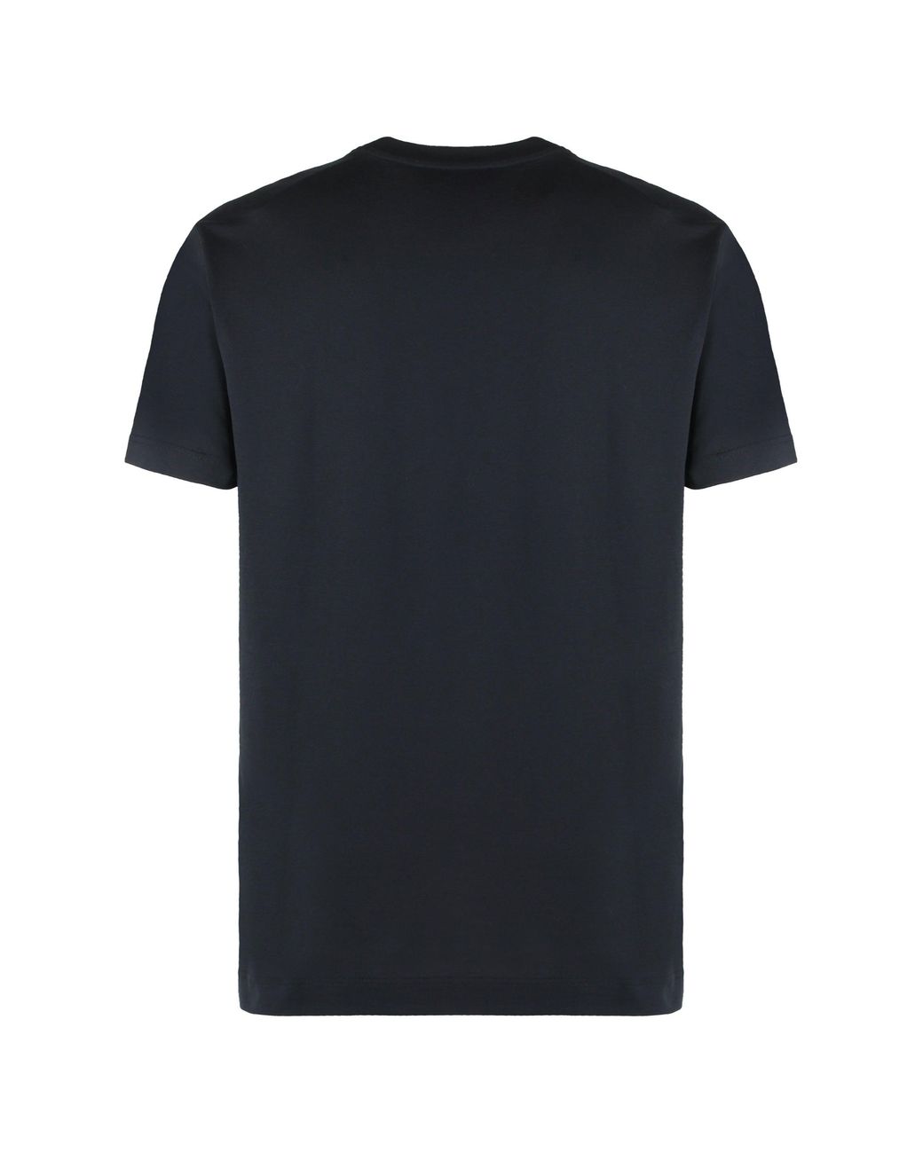 Dolce & Gabbana Black Cotton Crew-Neck T-Shirt for men