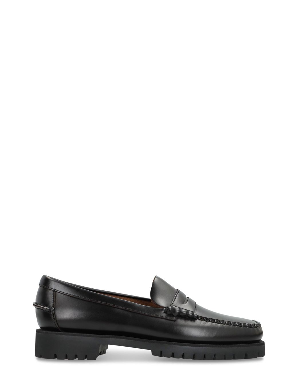 Sebago Black Moccasins Dan Lug