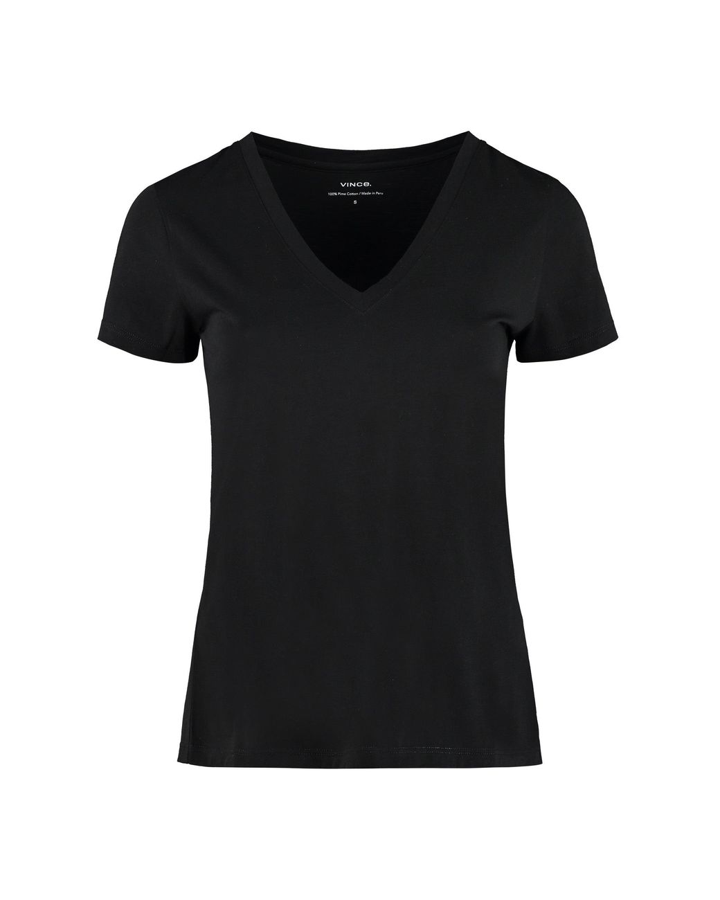 Vince Red V-Neck Cotton T-Shirt T-Shirts & Jerseys