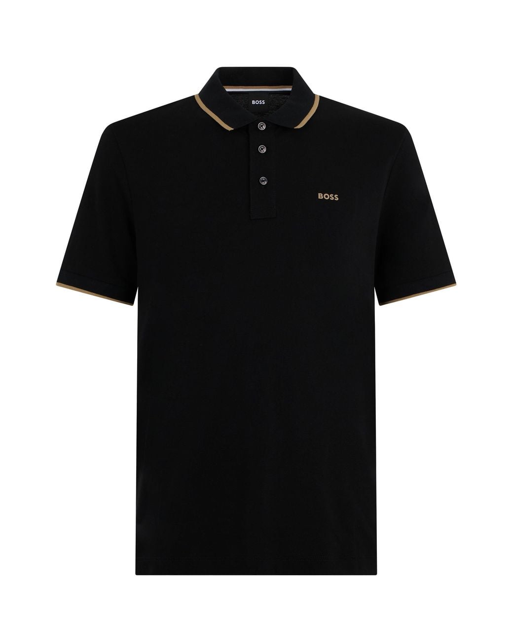 Boss Black Pique Cotton Polo for men