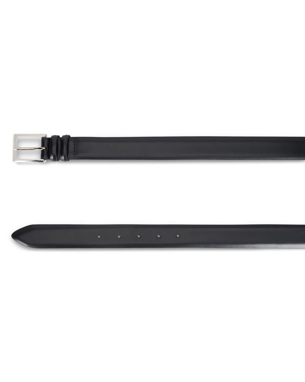 Orciani Black Brushed Leather Belt for men