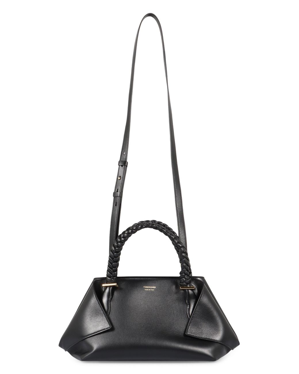 Ferragamo Black Leather Handbag