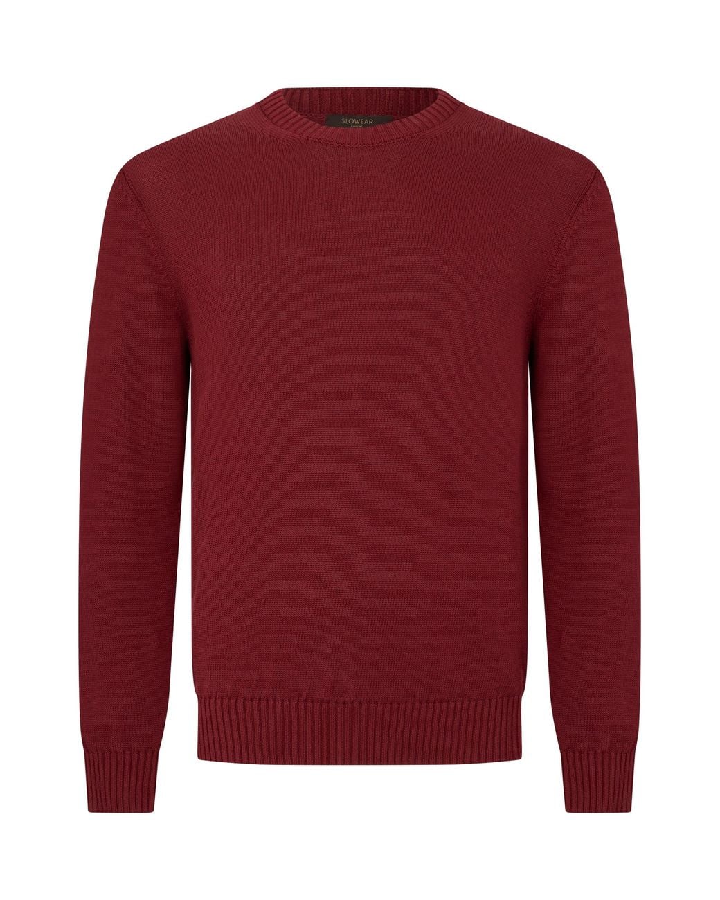 Slowear Red Crew Neck Sweater for men