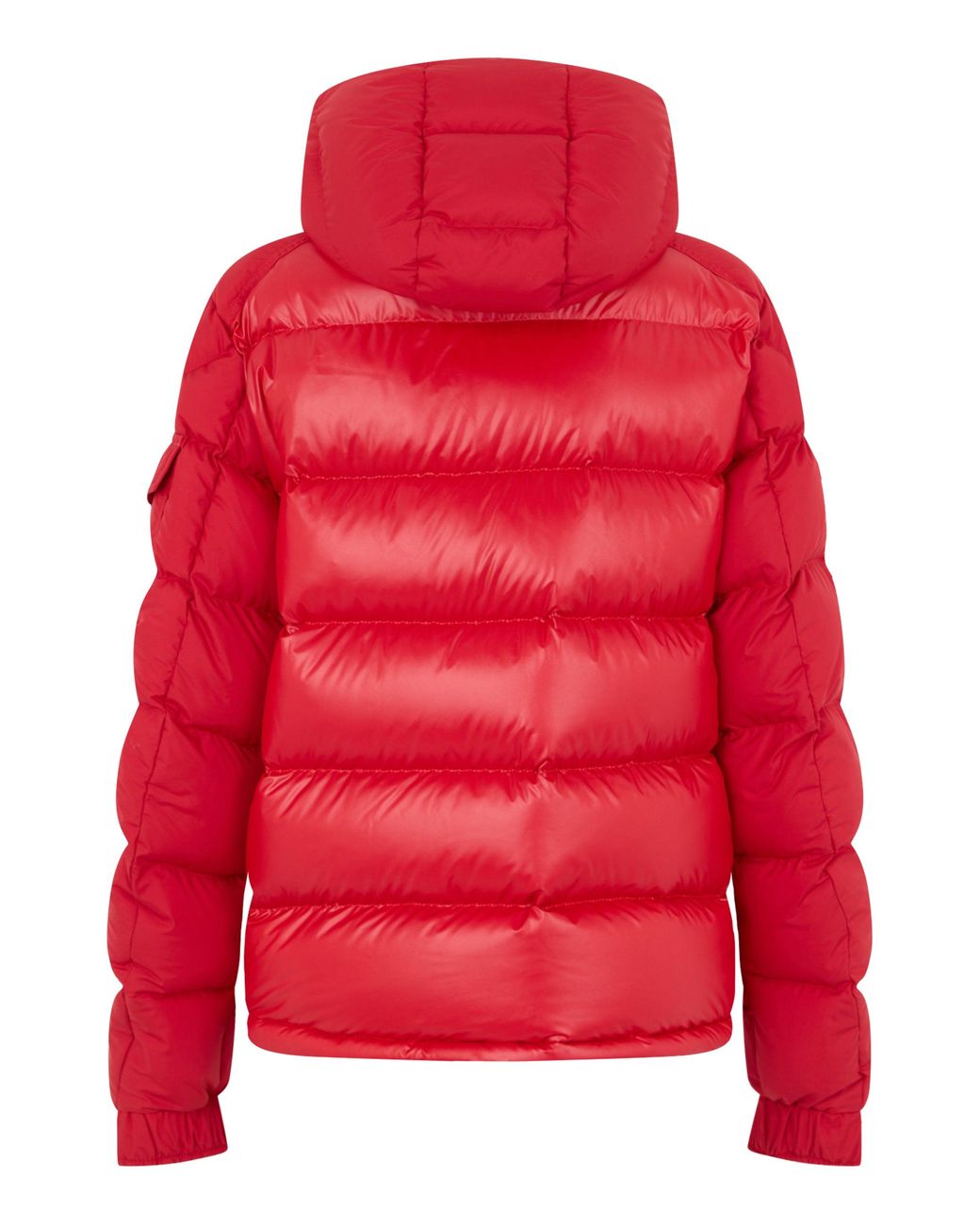 Moncler Red Padded Jacket With Hood for men