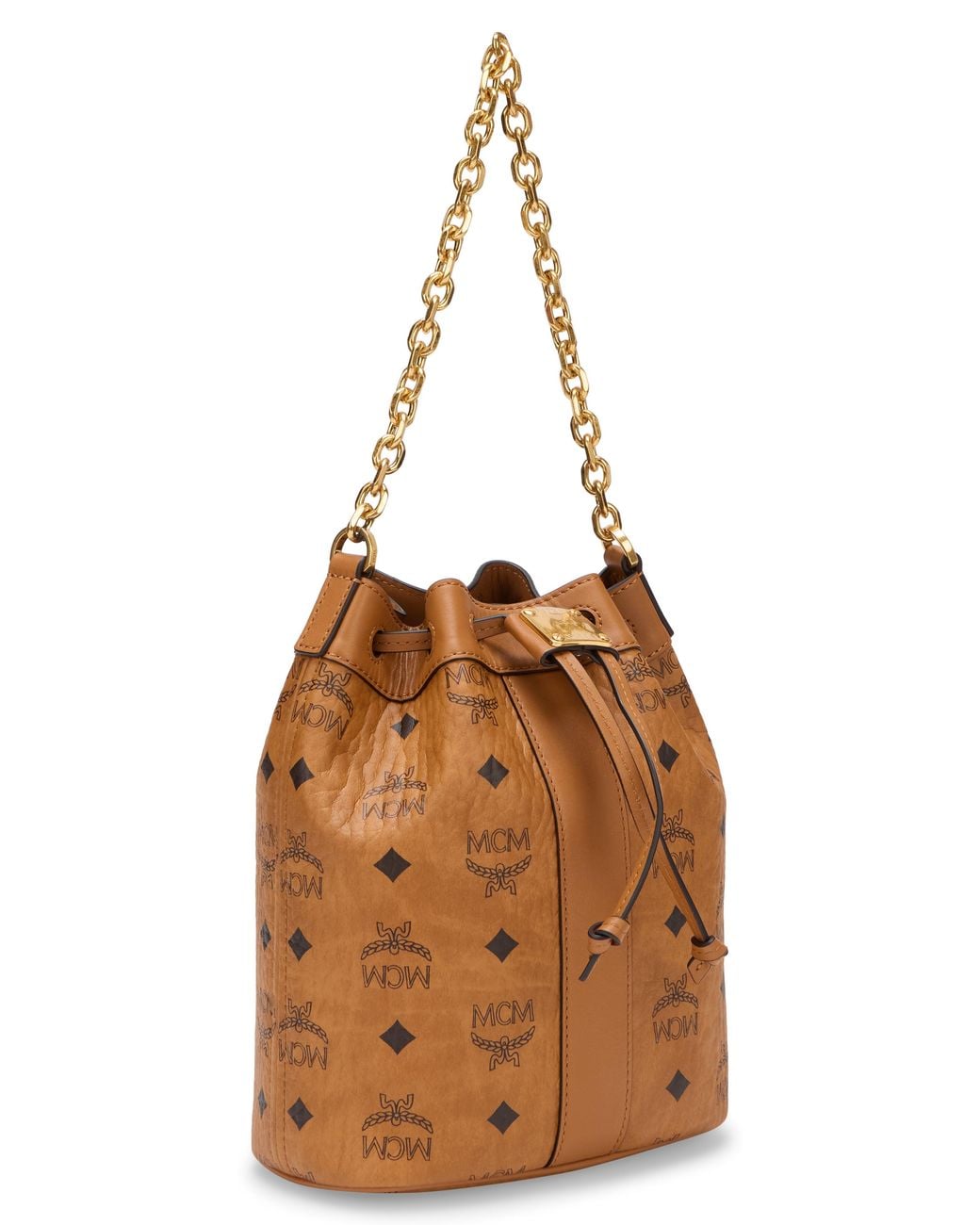 Borsa a secchiello Dessau di MCM in Brown
