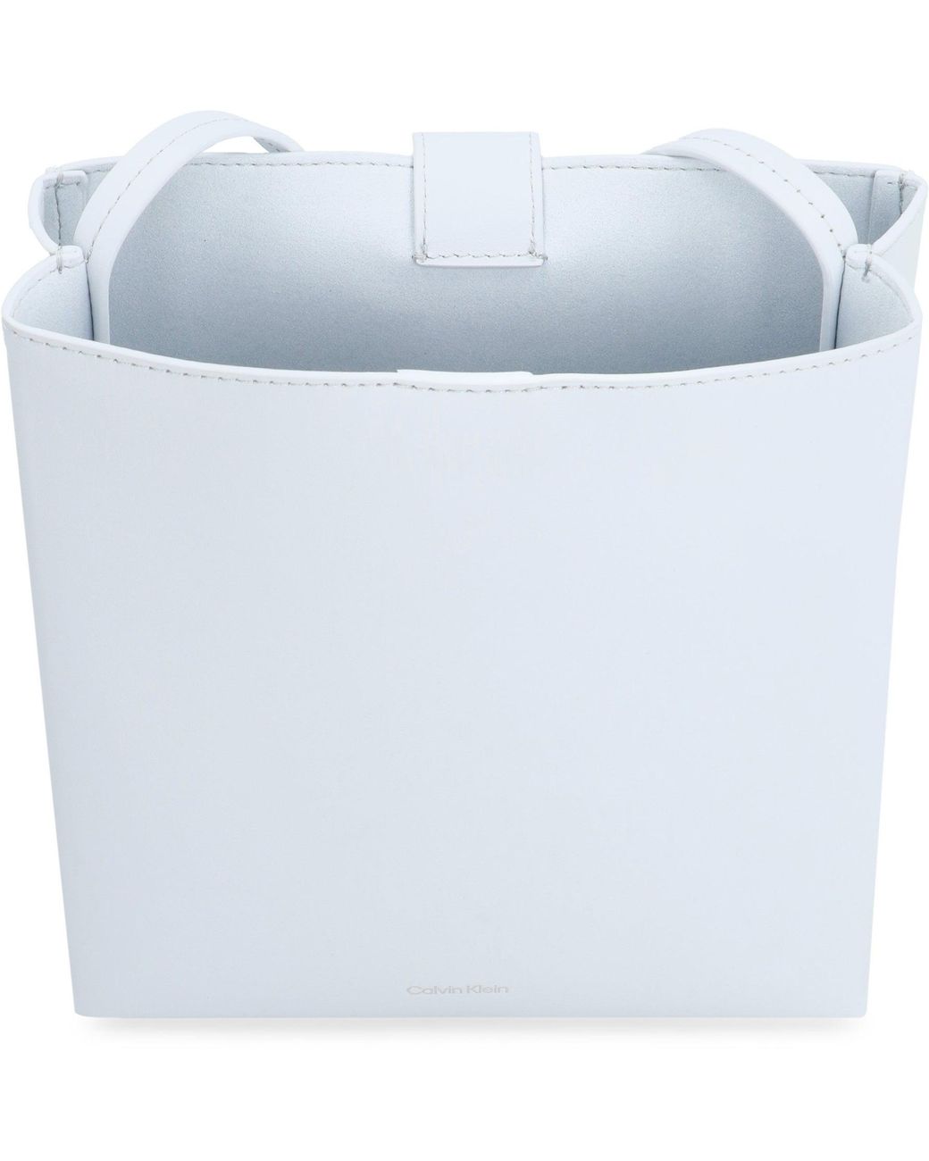 Calvin Klein White Leather Crossbody Bag