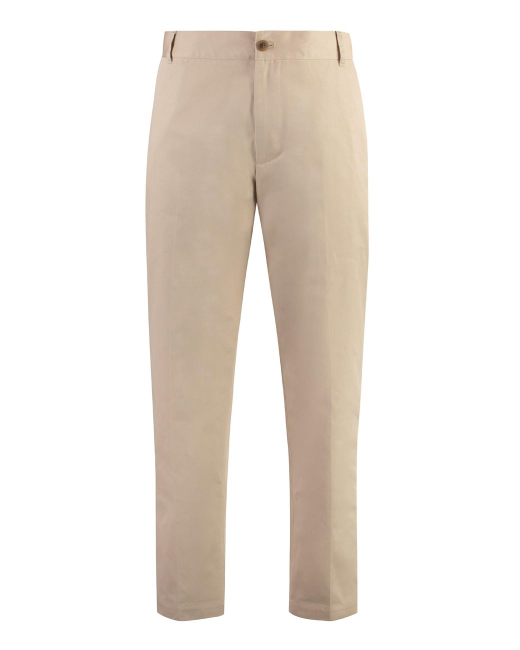Maison Kitsuné Natural Cotton Trousers for men
