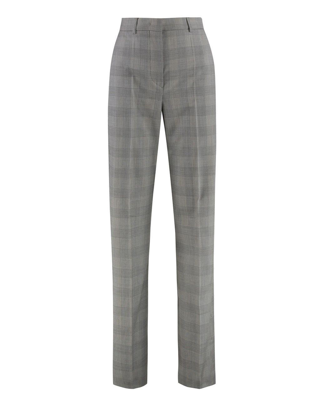 Sportmax Gray Tailored Wool Trousers Batun Virgin Trouser Suits