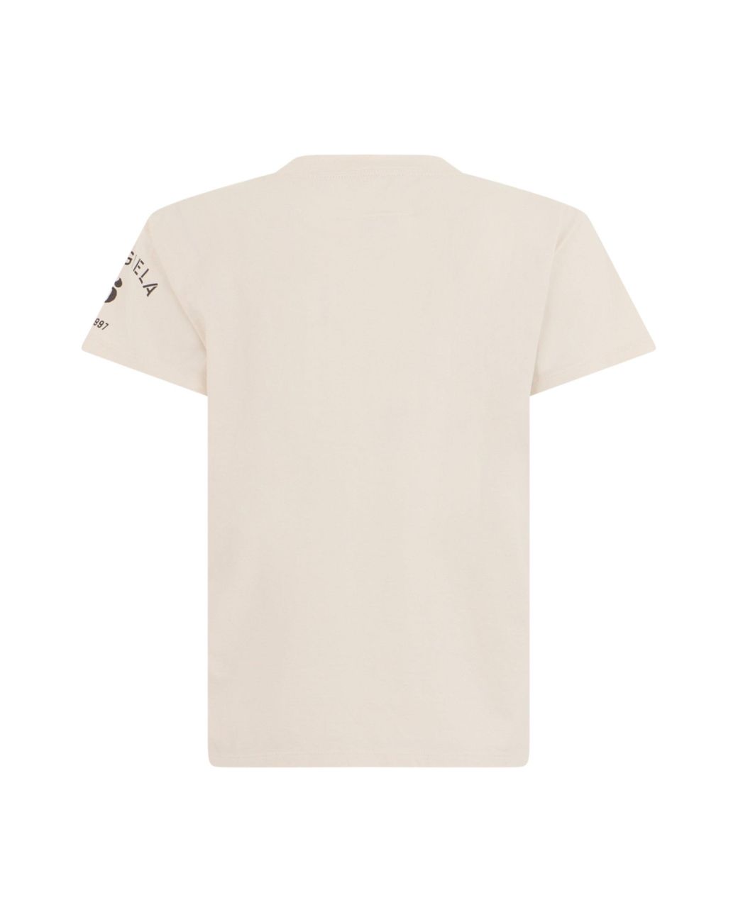 MM6 by Maison Margiela White Cotton Crew Neck T-Shirt