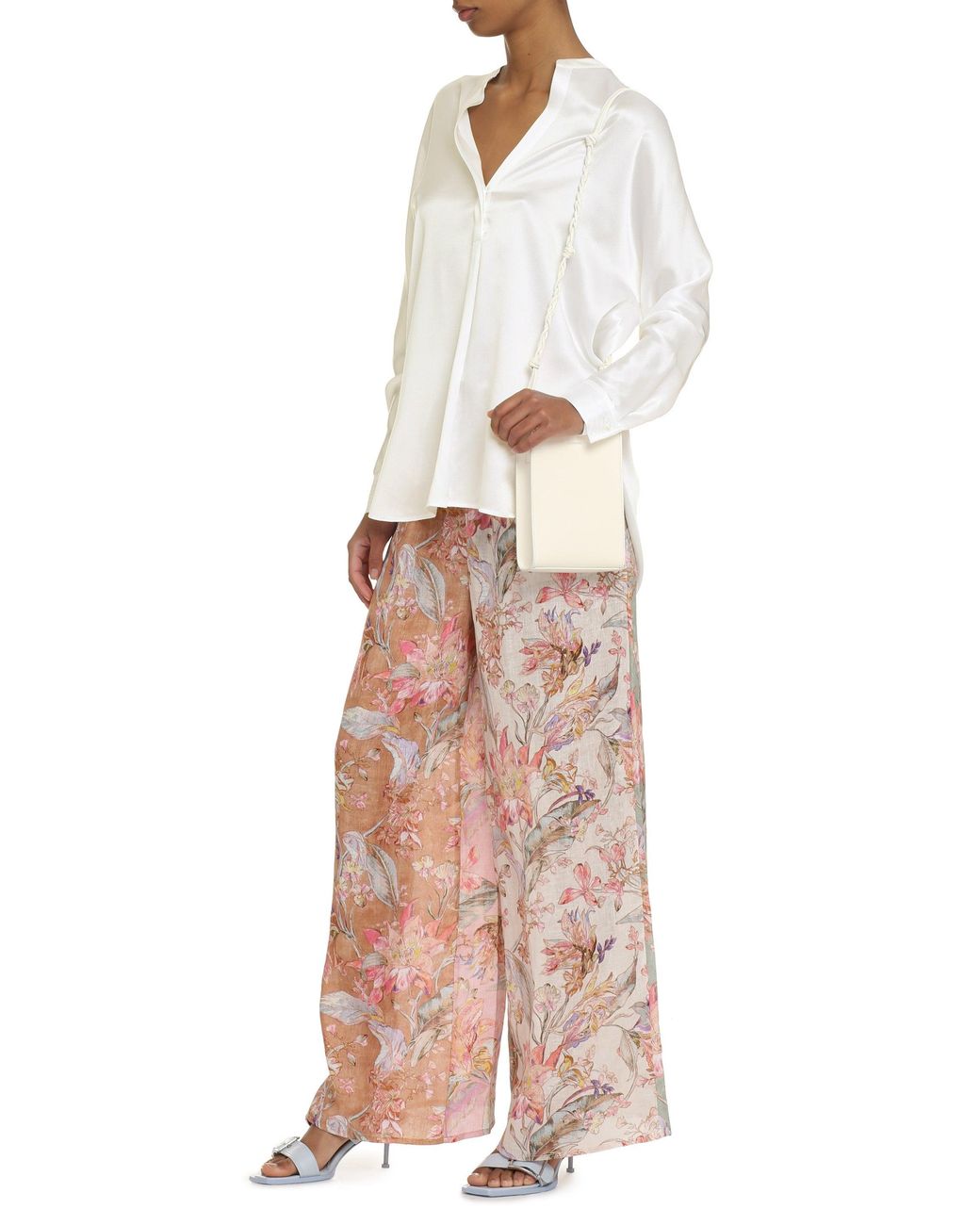 Vince White Silk Blouse