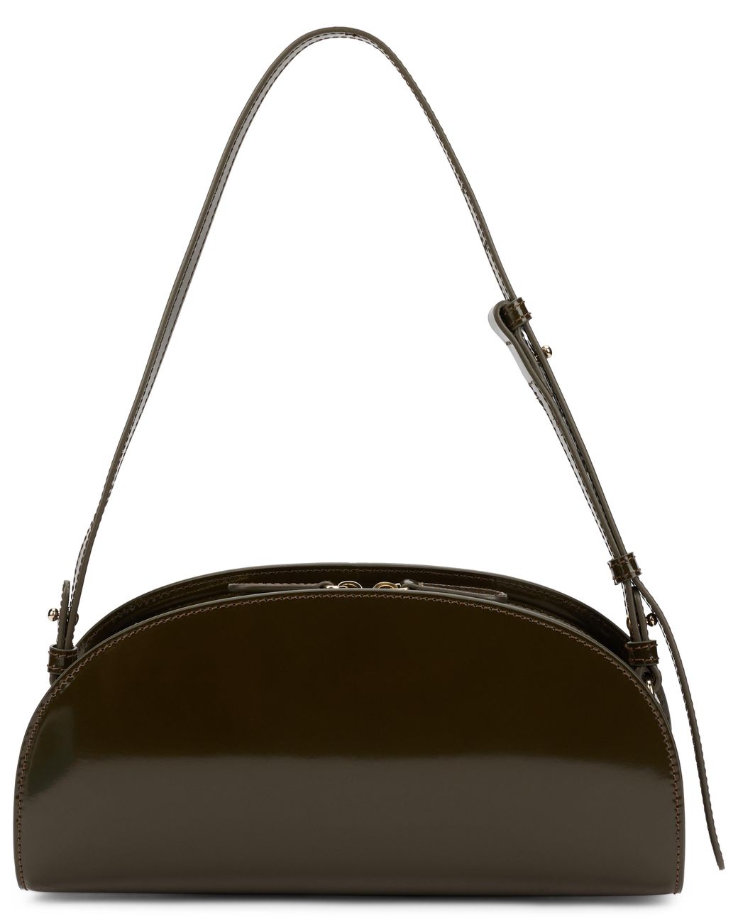 A.P.C. Brown Leather Shoulder Bag