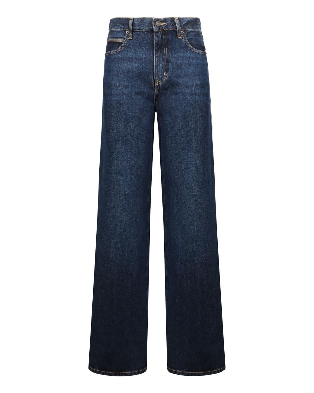 FRAME Blue Jeans Wide-Leg Cotton