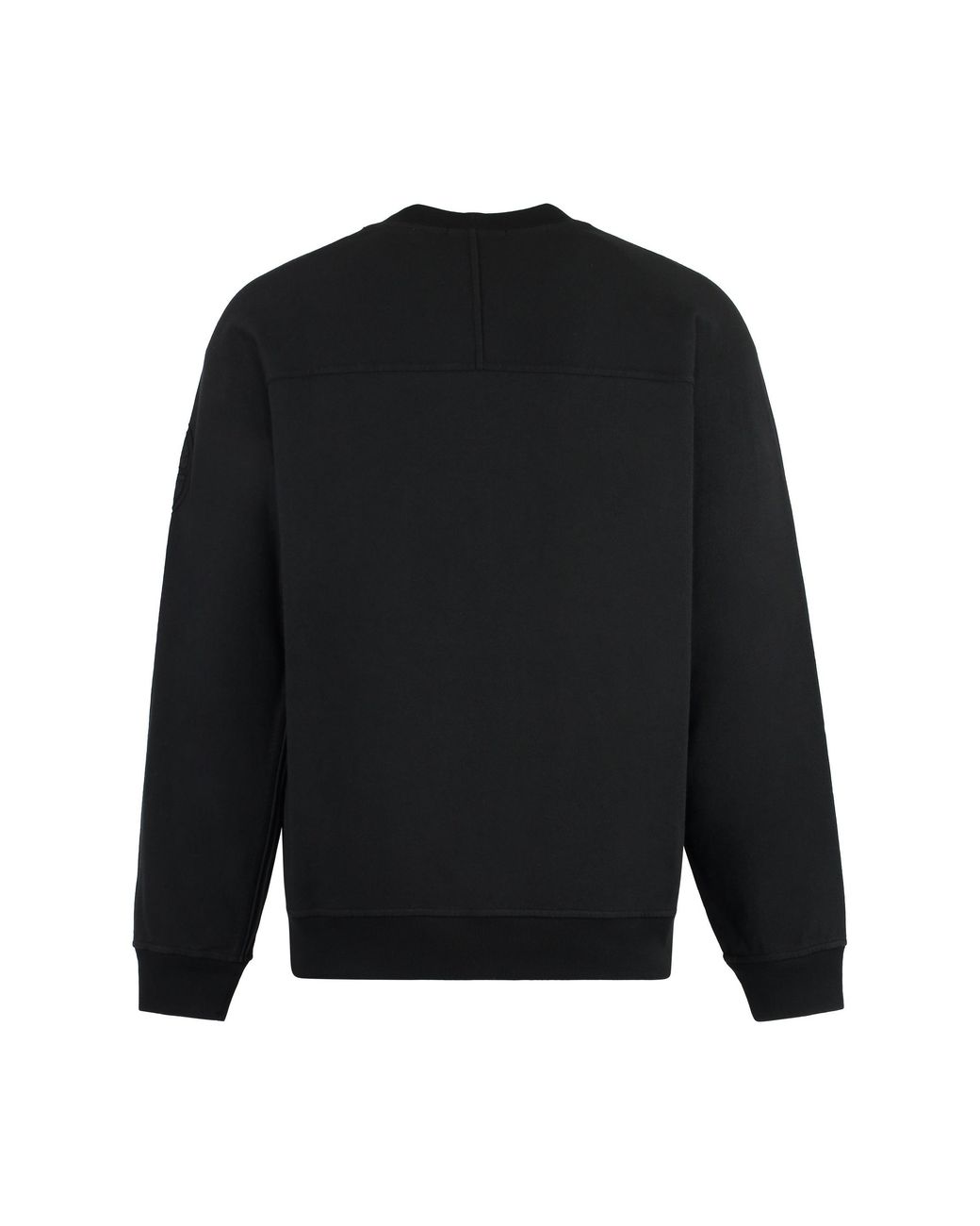 Stone Island Black Classic Cotton Crew-Neck Sweatshirt For for men