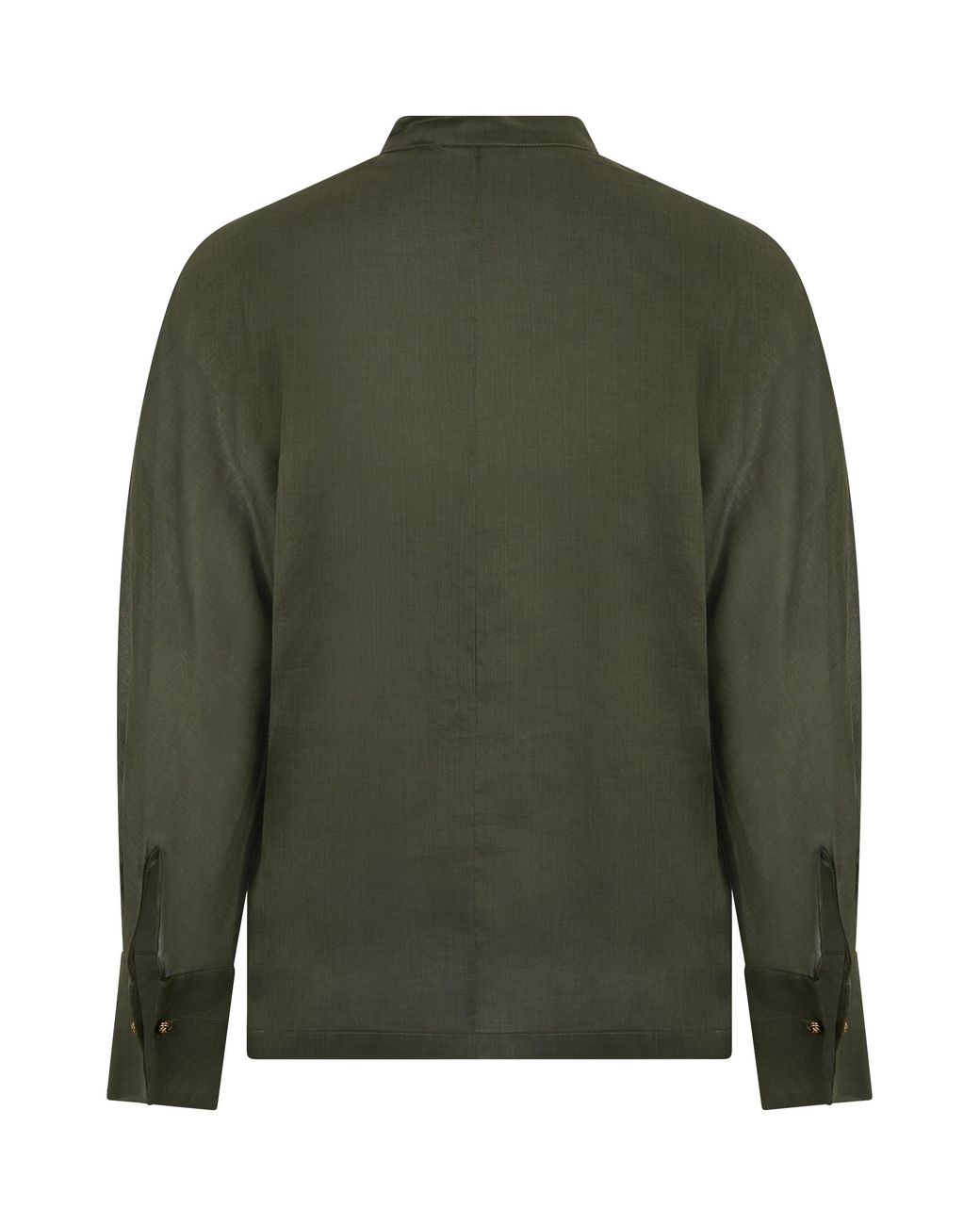 Max Mara Green Shirt With Korean Collar