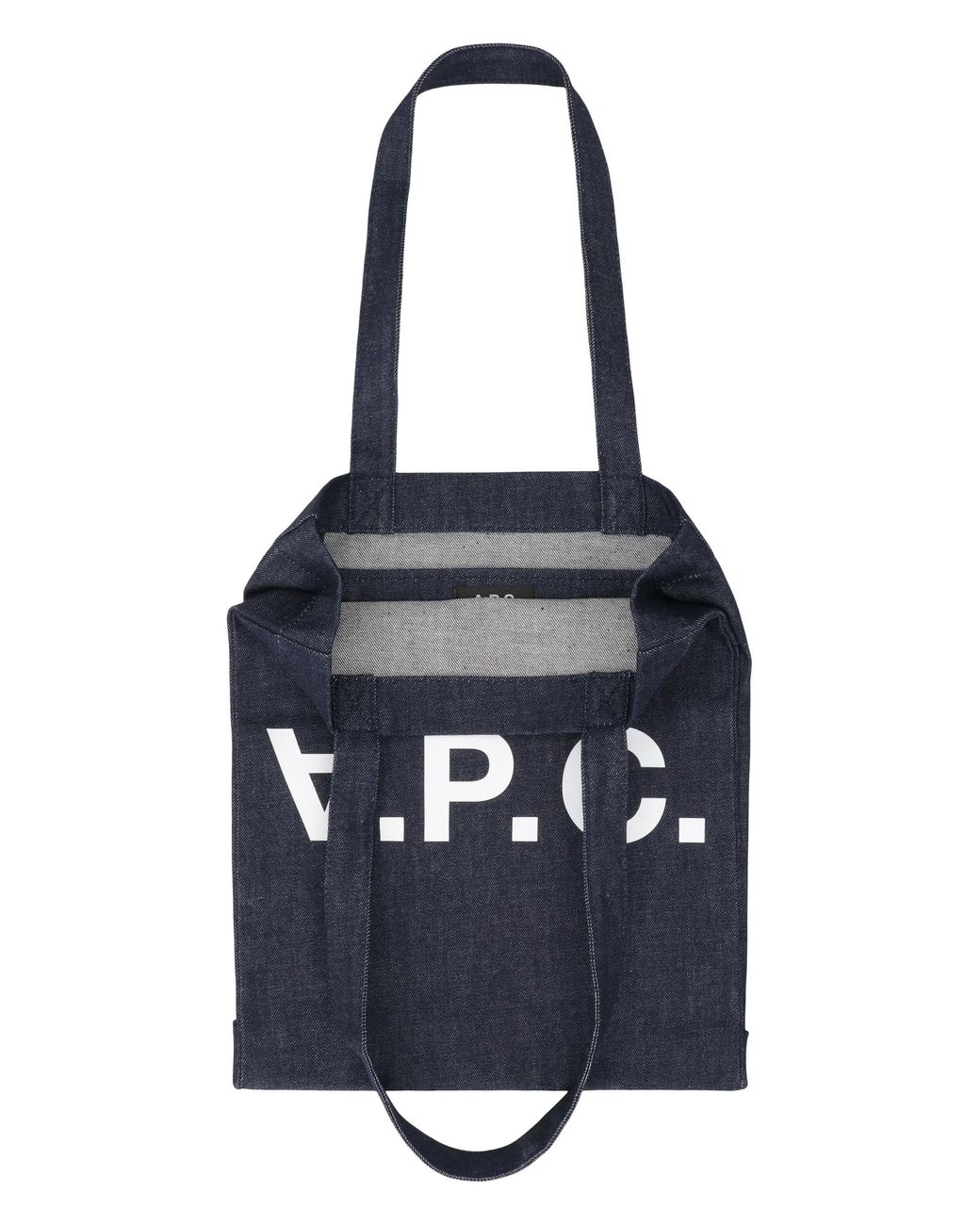 A.P.C. Blue Laure Tote Bag Cotton