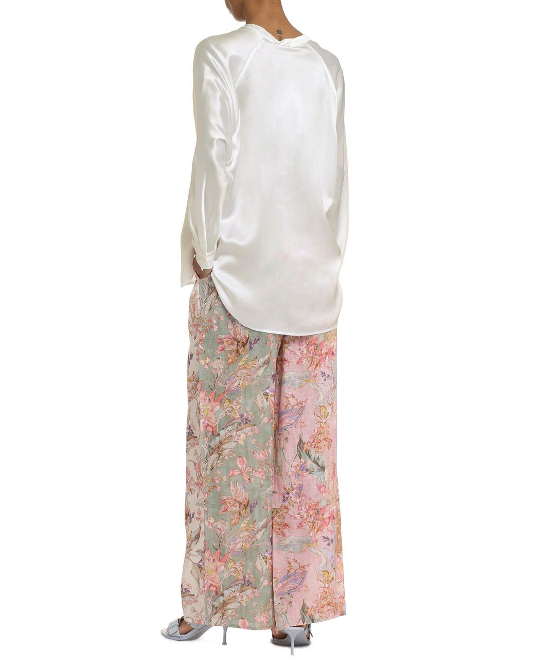 Vince White Silk Blouse