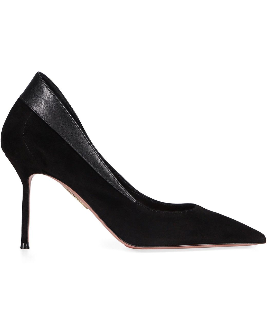 Aquazzura Black Décolleté Suede Glove