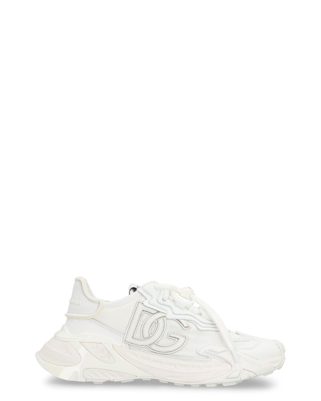 Dolce & Gabbana White Day Faster Low-Top Sneakers Upper: Viscose Trainers