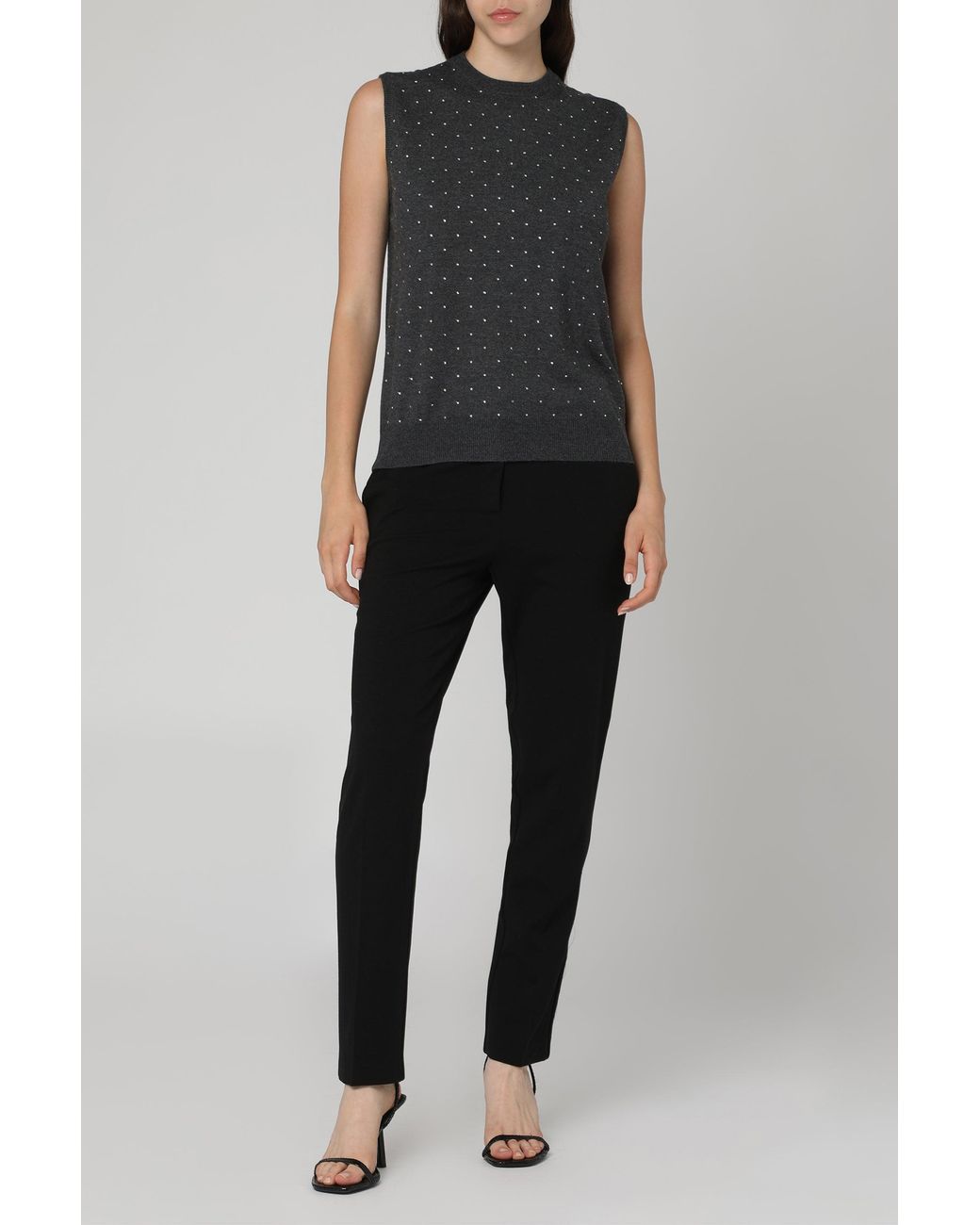 Pinko Black Bello Stretch Viscose Trousers
