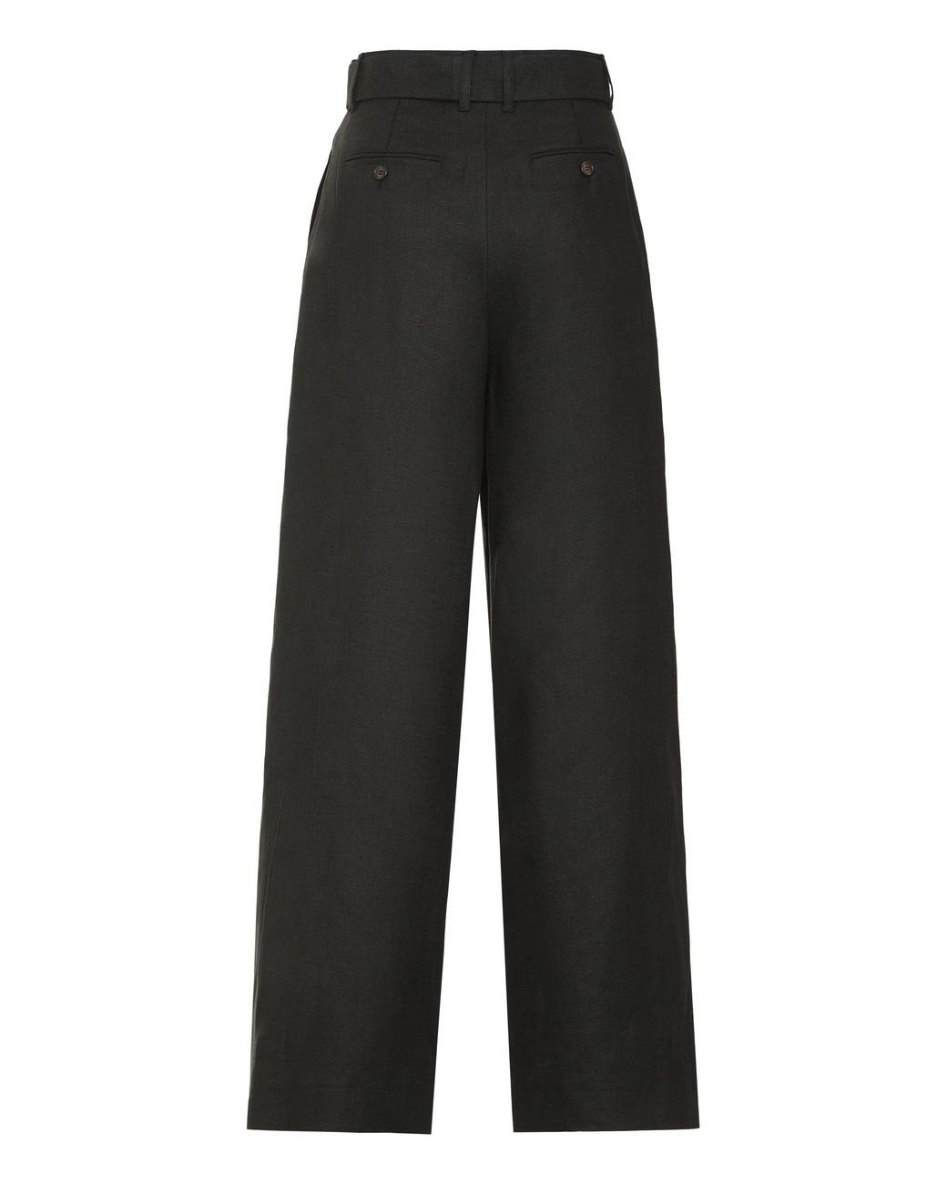 Max Mara Black S Max Mara Jane Linen Wide Leg Trousers