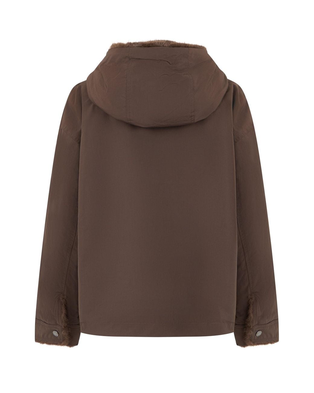Weekend by Maxmara Brown Windbreaker With Hood