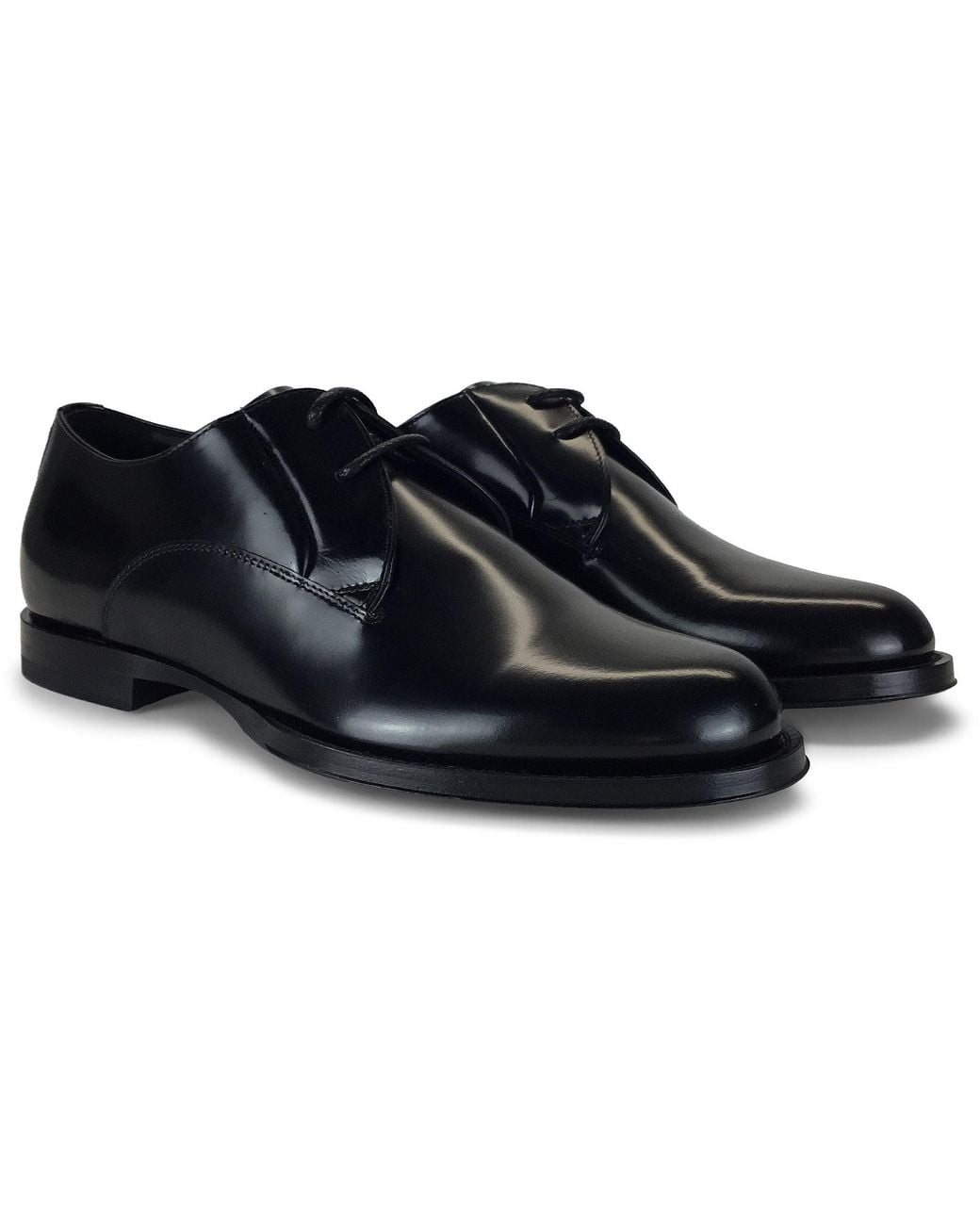 Dolce & Gabbana Black Elegant Shiny Leather Shoe