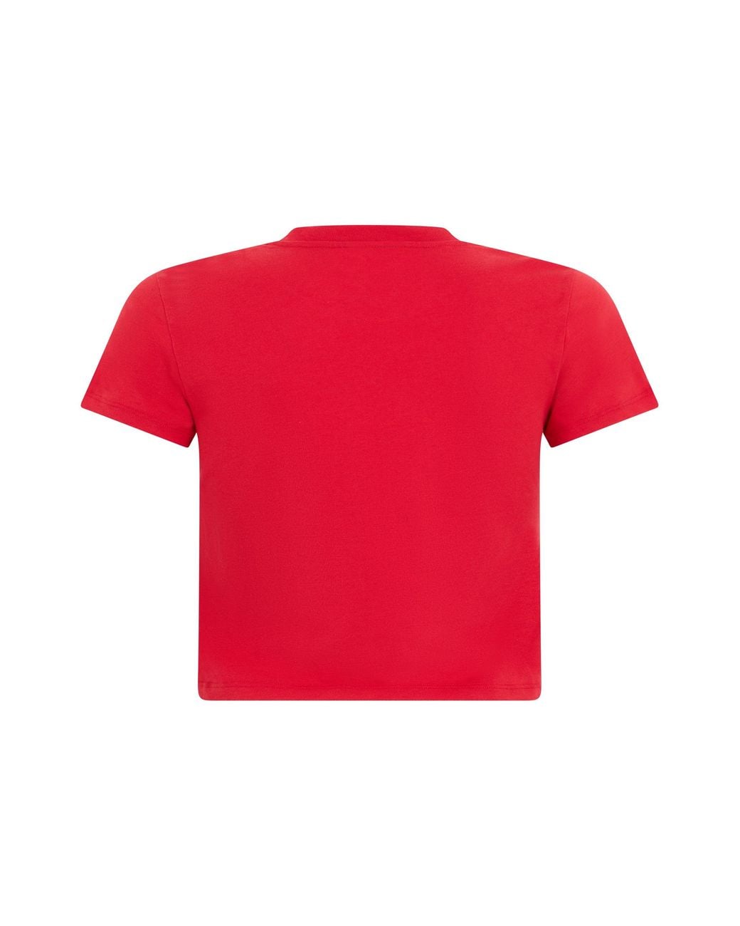 Gucci Red Cotton T-Shirt With Logo