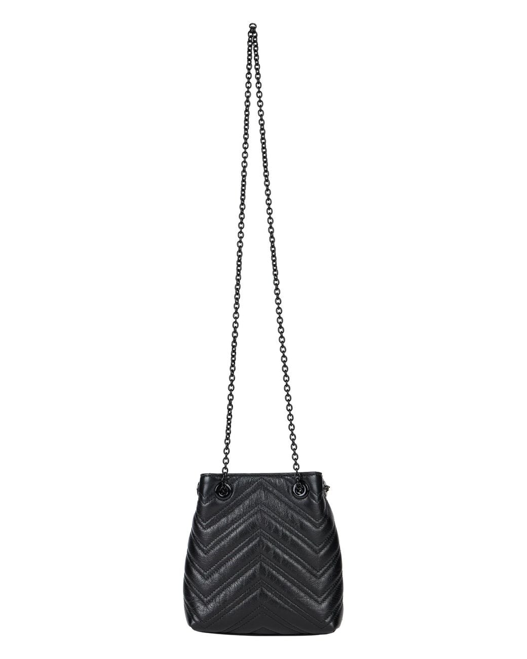 Gucci Black Shoulder Bag Marmont Mini Calf Skin