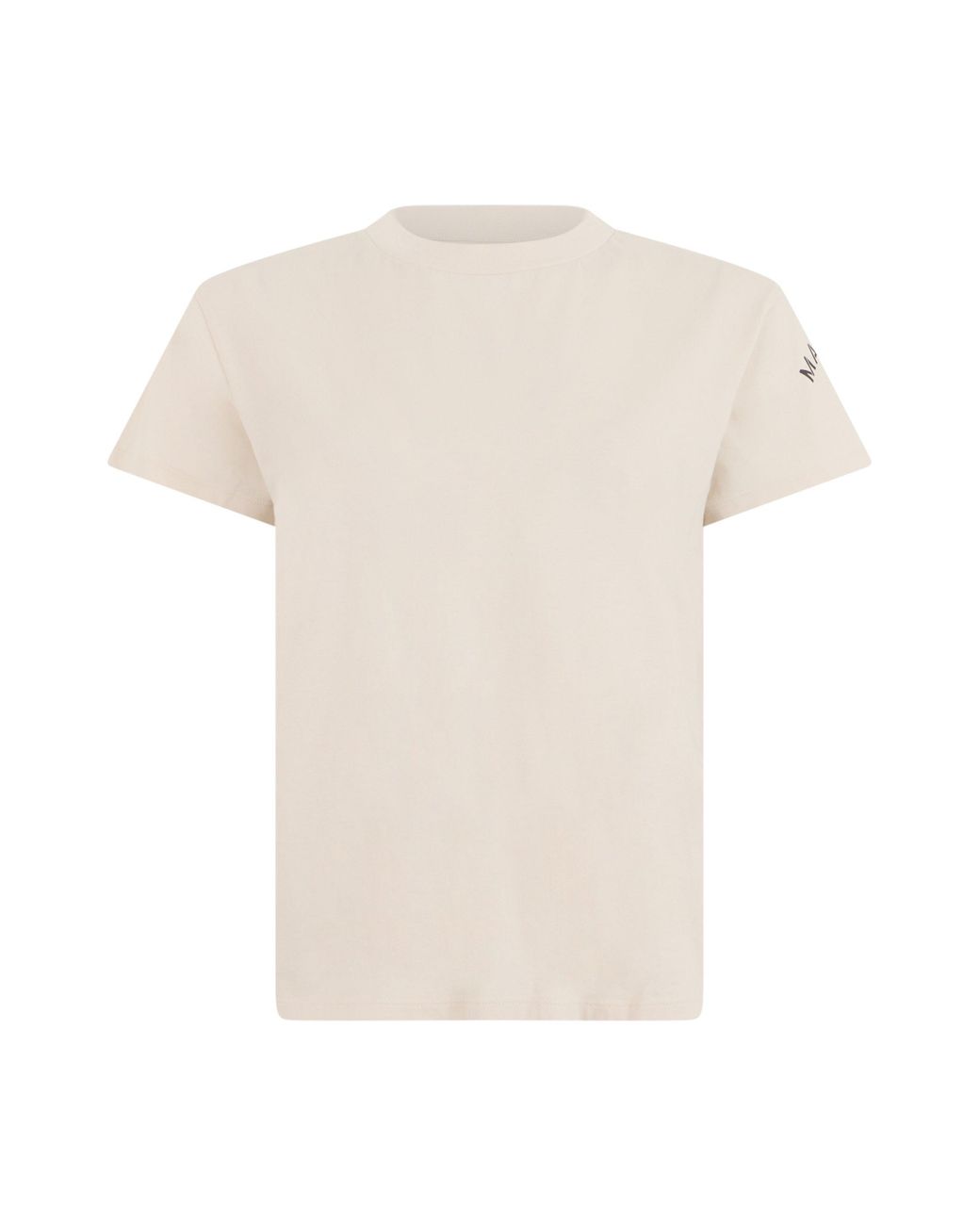 MM6 by Maison Margiela White Cotton Crew Neck T-Shirt