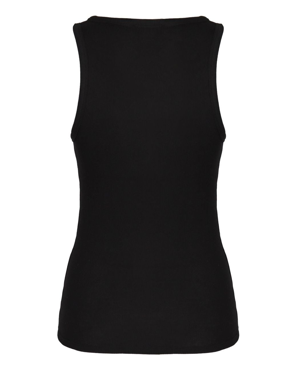 Rabanne Black Cotton Tank Top