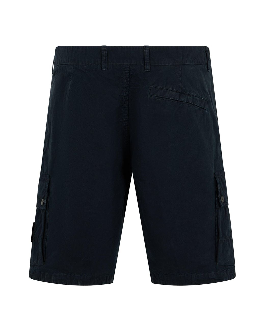 Stone Island Blue Cotton Bermuda Cargo for men