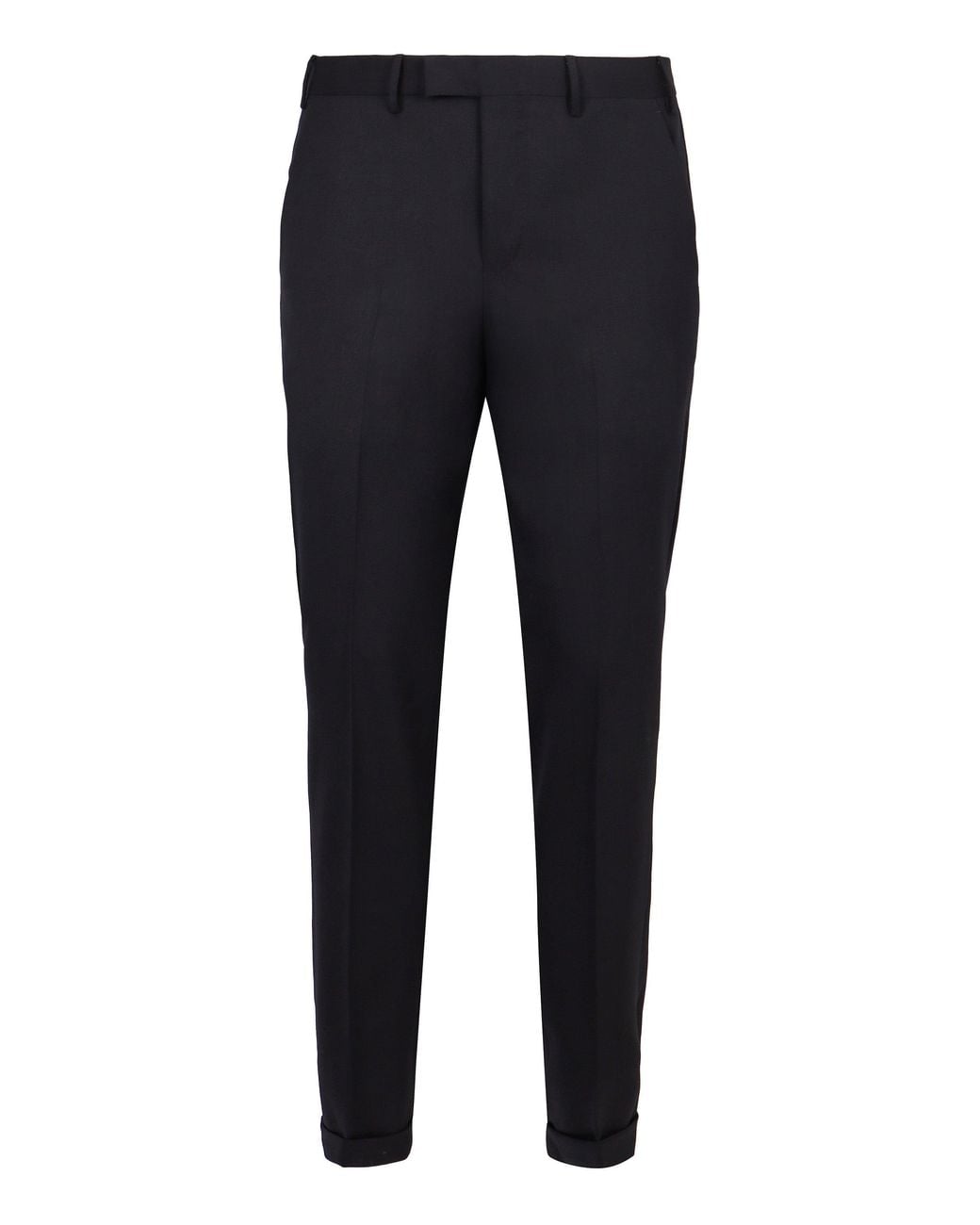 PT01 Blue Travel Wool Blend Trousers for men