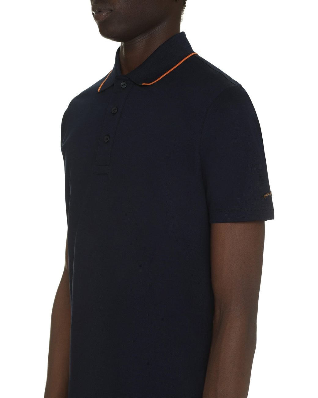 Paul & Shark Blue Short Sleeve Cotton Polo Shirt for men
