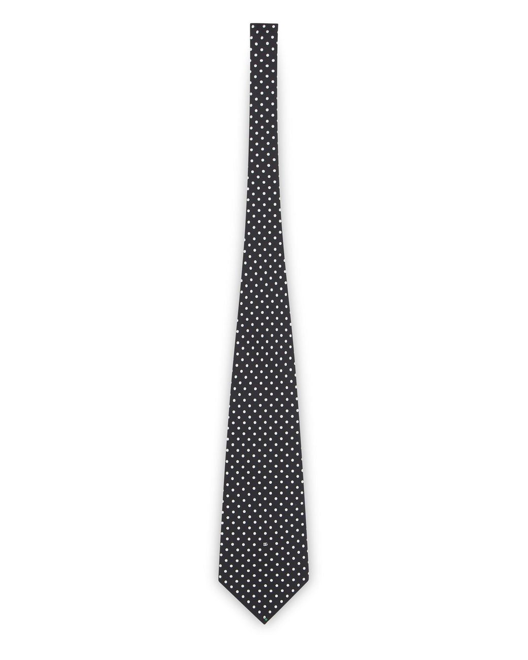 Dolce & Gabbana White Polka Dot Tie for men