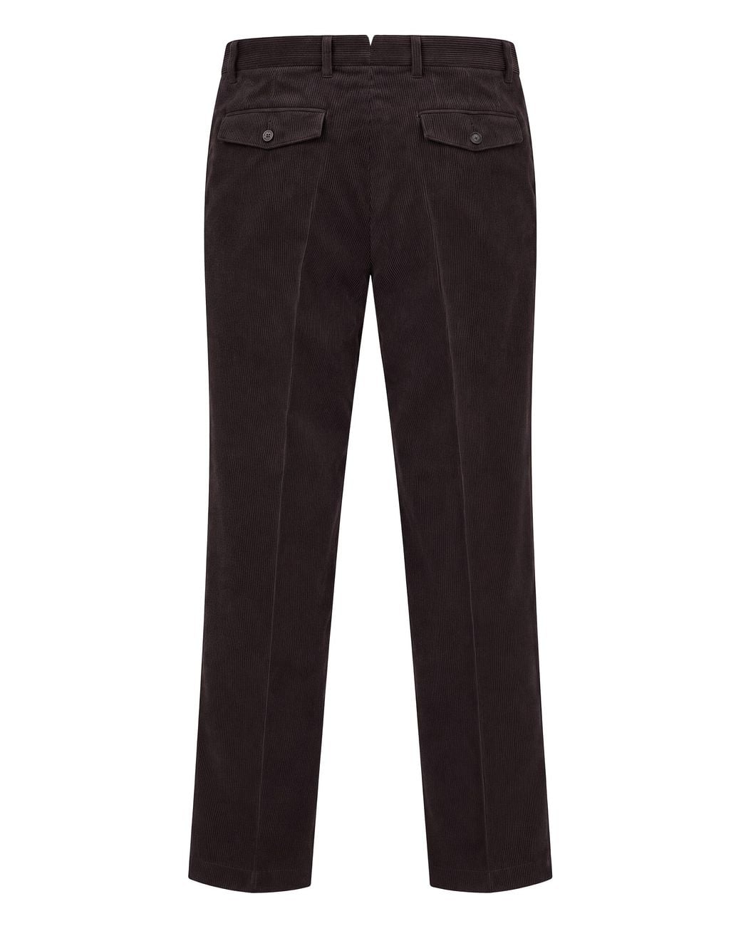 Boss Black Corduroy Pants Made Of Cotton And Cashmere for men