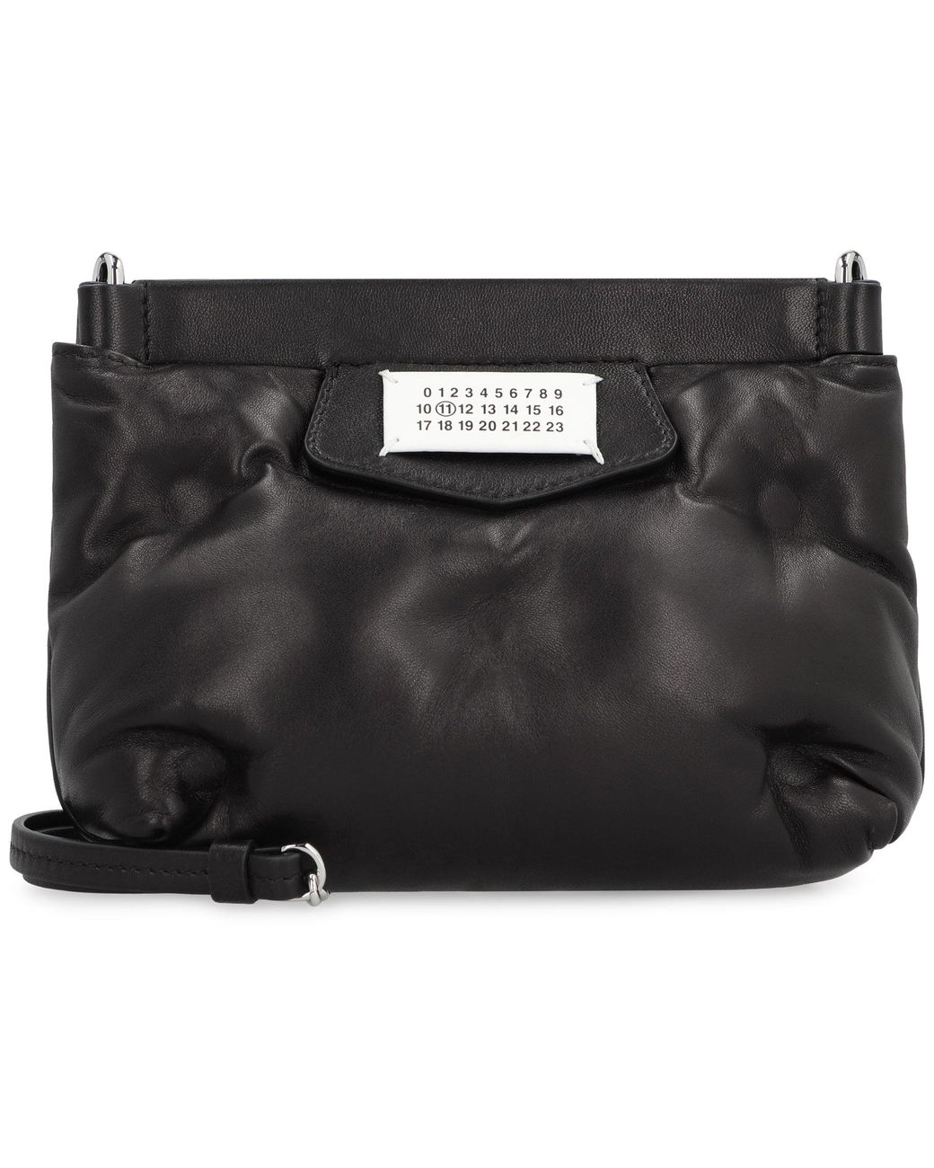 Maison Margiela Black Glam Slam Leather Clutch