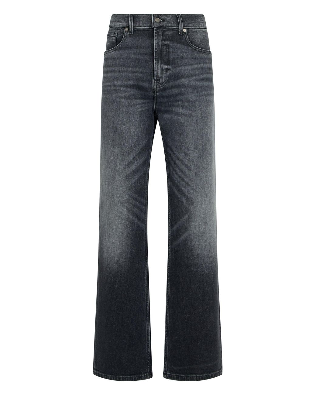 7 For All Mankind Blue Straight Leg Jeans for men