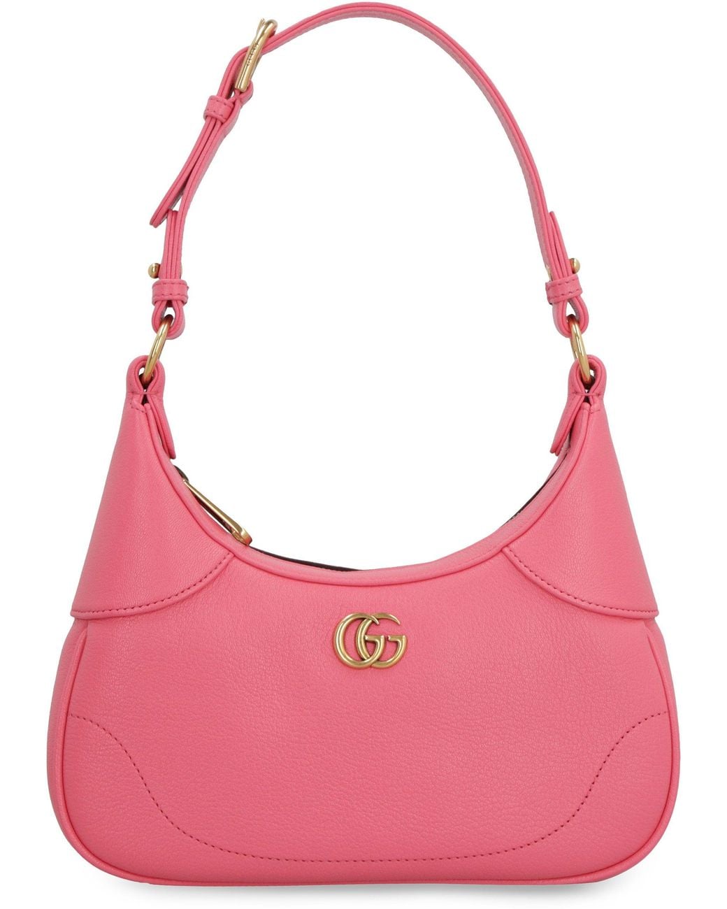 Gucci Pink Aphrodite Leather Shoulder Bag