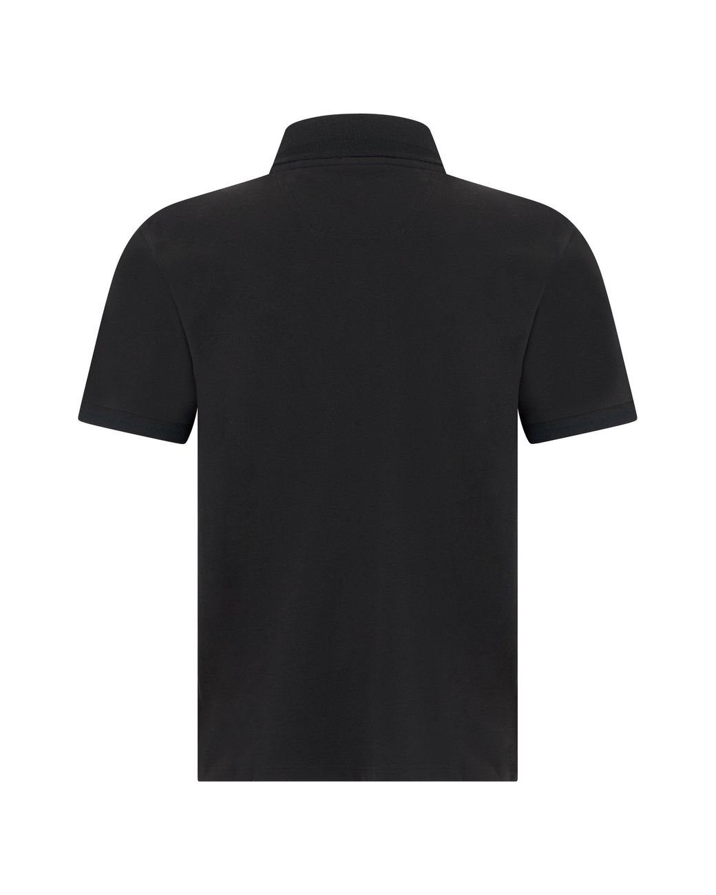 Boss Black Cotton Polo With Short Sleeves for men