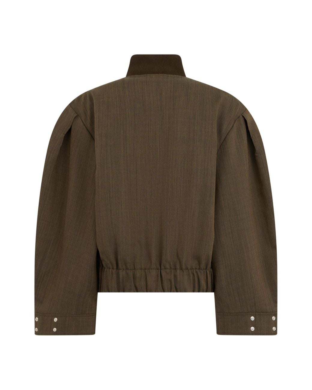 Ganni Brown Oversized Bomber